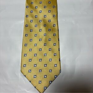 Zionettii Italian Silk Collection Tie Mens Silk Necktie Yellow